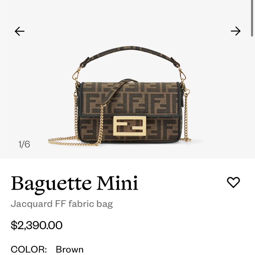 Fendi baguette mini